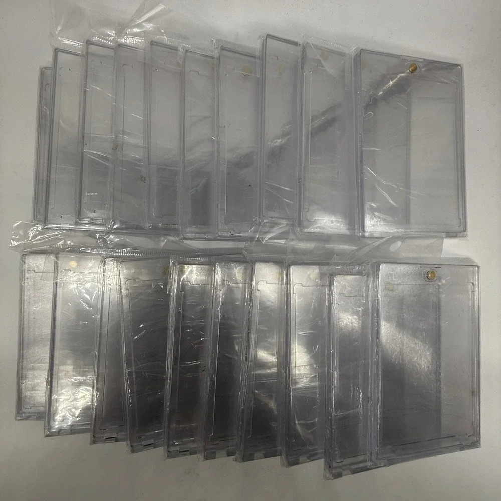 Lot of 20 Magnetic Acrylic Trading Card Holders‎ UV Protection for Standard Size